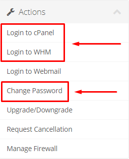 Login / Reset Password to My Account (Cpanel)