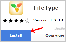 Install LifeType via Softaculous in cPanel