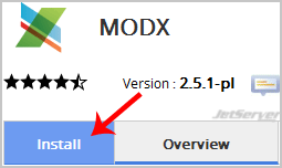 Install MODx via Softaculous in cPanel