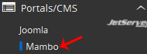 Install Mambo via Softaculous in cPanel