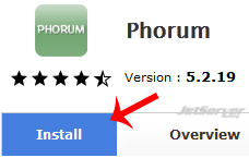 Install Phorum Forum via Softaculous in cPanel