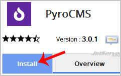 Install PyroCMS via Softaculous in cPanel
