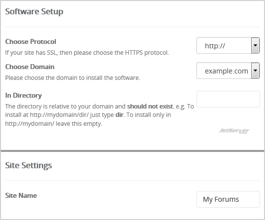 Install Vanilla Forum via Softaculous in cPanel