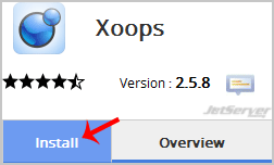 Install Xoops via Softaculous in cPanel
