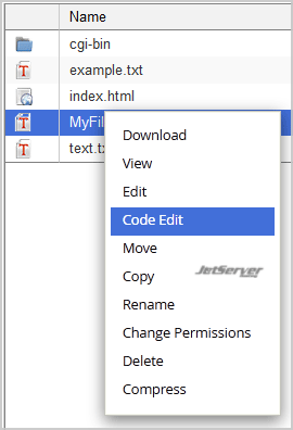 Edit file in cPanel File Manager