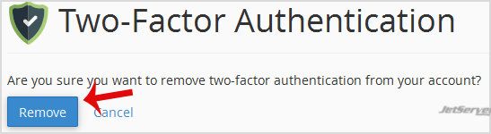 Disable Two-Factor Authentication in cPanel