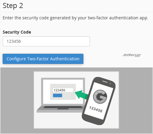 Enable Two-Factor Authentication in cPanel