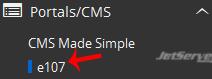 Install e107 via Softaculous in cPanel