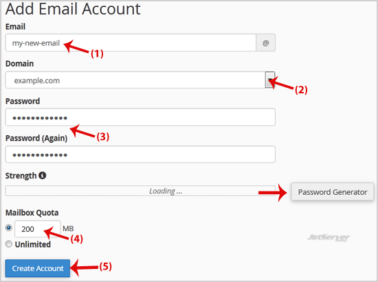 Create an Email Account in cPanel