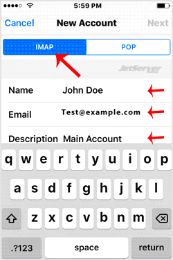 Add a cPanel email account on Apple