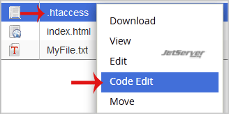Edit .htaccess File via cPanel Filemanager