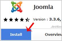 Install Joomla via Softaculous in cPanel