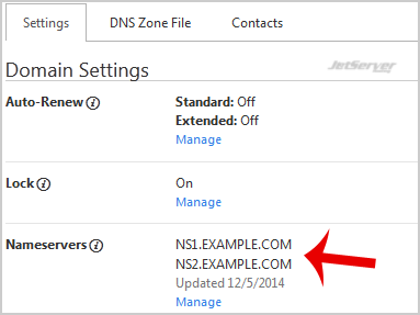Update DNS Nameserver on Godaddy