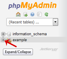 Delete database table via phpMyAdmin in cPanel