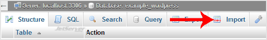 Import database via phpMyAdmin in cPanel