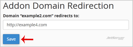 Redirect an Add-on Domain in cPanel