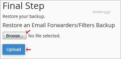 Restore cPanel Backup