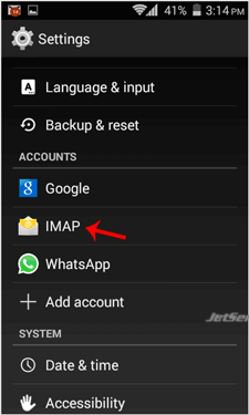 Add a cPanel email account to Android Mobile