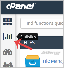 Check disk usage of directory or bandwidth in cPanel